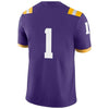 #1 LSU Tigers Nike Football Game Jersey - Purple