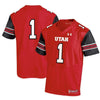 #1 Utah Utes Under Armour Premier Football Jersey - Red