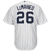 DJ LeMahieu New York Yankees Majestic Official Cool Base Player Jersey - White/Navy
