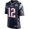 Tom Brady New England Patriots Nike Super Bowl LII Bound Game Jersey - Navy
