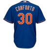 Michael Conforto New York Mets Majestic Alternate Official Cool Base Replica Player Jersey - Royal/White