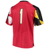 #1 Maryland Terrapins Under Armour Team Replica Football Jersey - Red
