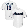 Starlin Castro Miami Marlins Majestic Home 2019 Cool Base Player Jersey - White