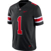 #1 Ohio State Buckeyes Nike Alternate Game Jersey - Black