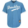 Jackie Robinson Brooklyn Dodgers Majestic Big & Tall Cooperstown Collection Cool Base Replica Player Jersey - Light Blue