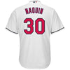 Tyler Naquin Cleveland Indians Majestic Home Cool Base Jersey - White
