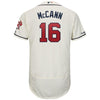 Brian McCann Atlanta Braves Majestic Home Flex Base Collection Player Jersey-White/Scream