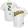 Khris Davis Oakland Athletics Majestic 2019 Postseason Official Cool Base Player Jersey - White
