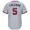 Freddie Freeman Atlanta Braves Majestic Official Cool Base Player Jersey – Gray/Red