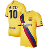 Lionel Messi Barcelona 2019/20 Away Stadium Player Jersey – Yellow